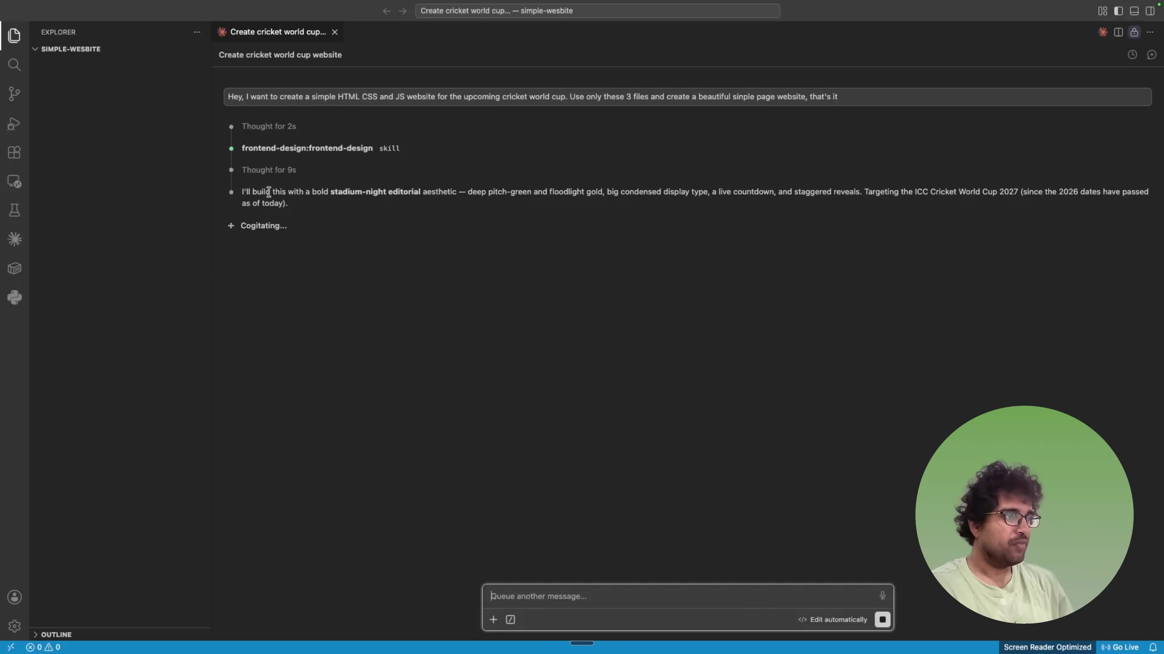 Thumbnail for 02 · Build a Simple Website with Claude Code