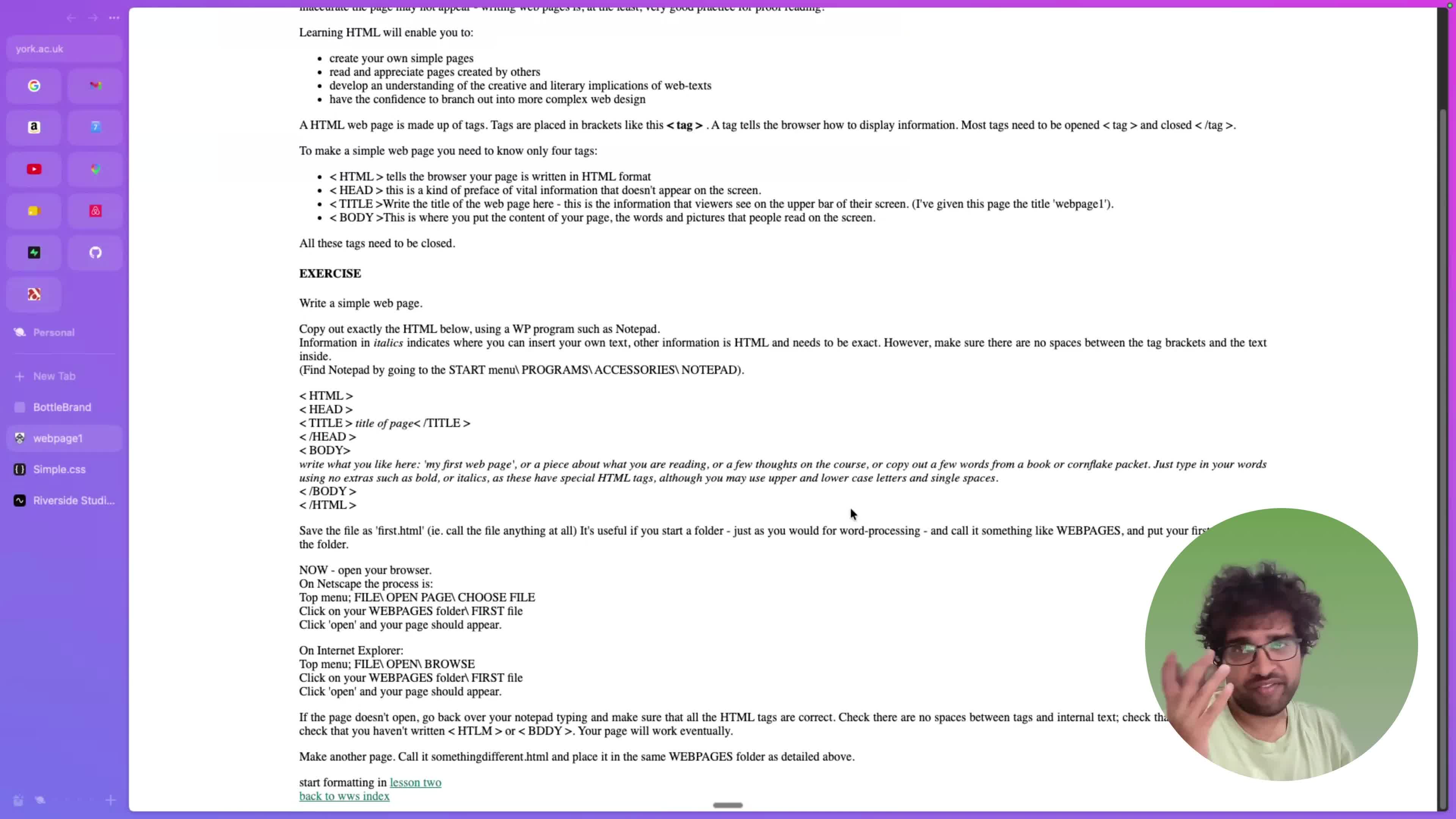 Thumbnail for 01 · HTML, CSS, and JavaScript Basics